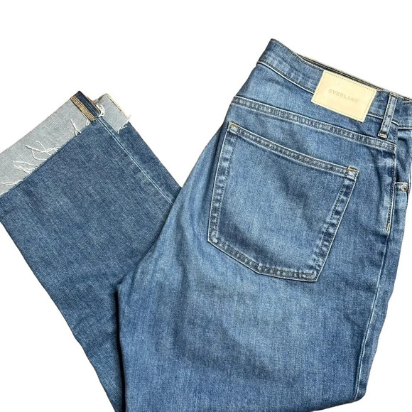 Everlane Women's "The Cheeky Jean" Raw Hem Crop Jean.   Sz: 31 - Picture 1 of 13